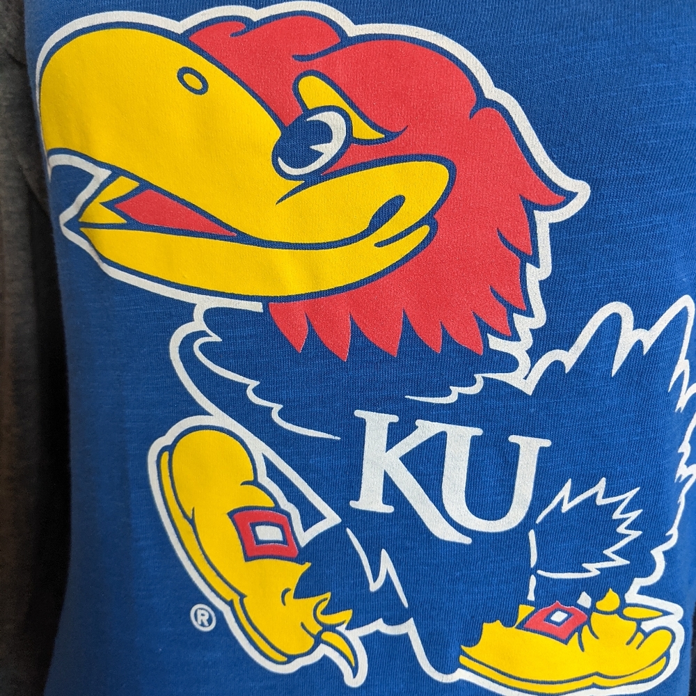 KU Jayhawks Long Sleeve Tee Medium - Picture 2 of 4